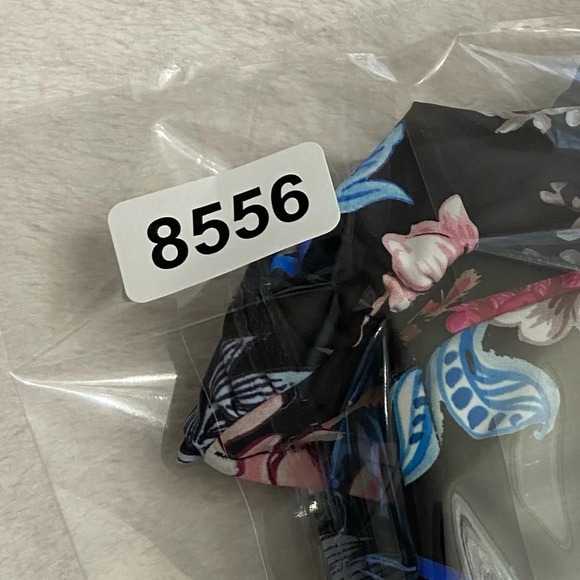 New! SET Seafolly Water Garden Bikini Top Bottoms Floral Black NWOT 28556 - Picture 12 of 12